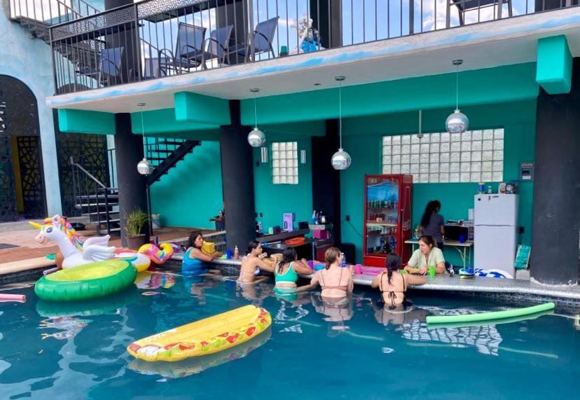 San Pablo Villa de Mitla Hierve El Agua Eco Hostel - Confetti Pool Club מראה חיצוני תמונה