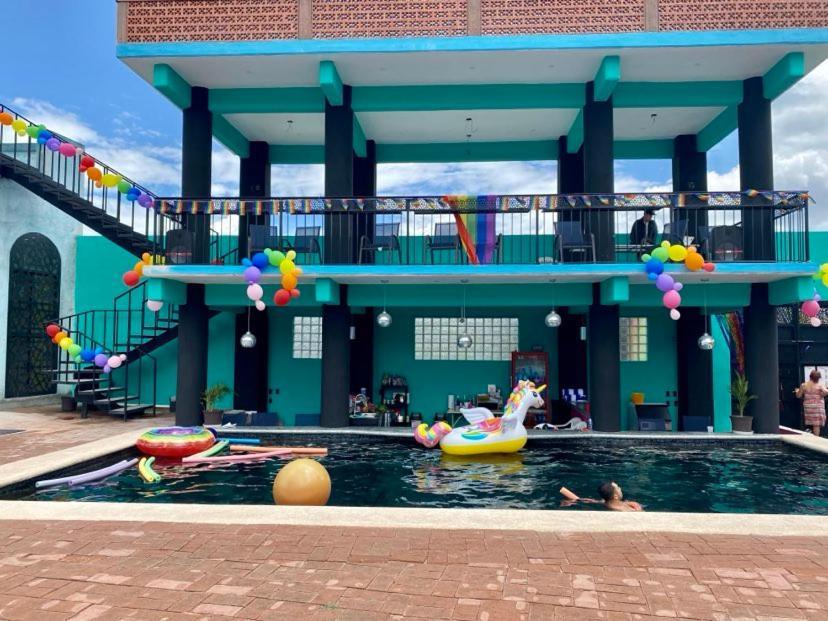 San Pablo Villa de Mitla Hierve El Agua Eco Hostel - Confetti Pool Club מראה חיצוני תמונה